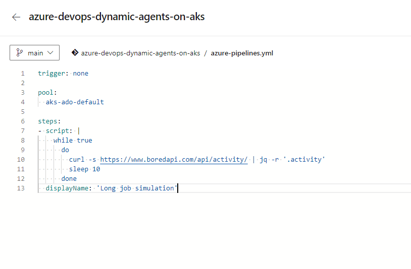 Azure DevOps Dynamic Agents on Azure Kubernetes Service (AKS)